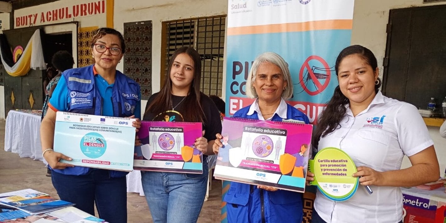 Mujeres organizadas reciben materiales de dengue y otras enfermedades