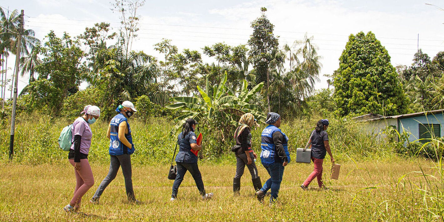Los consultores nacionales de inmunización acompañaron a los equipos de salud en todo el territorio nacional