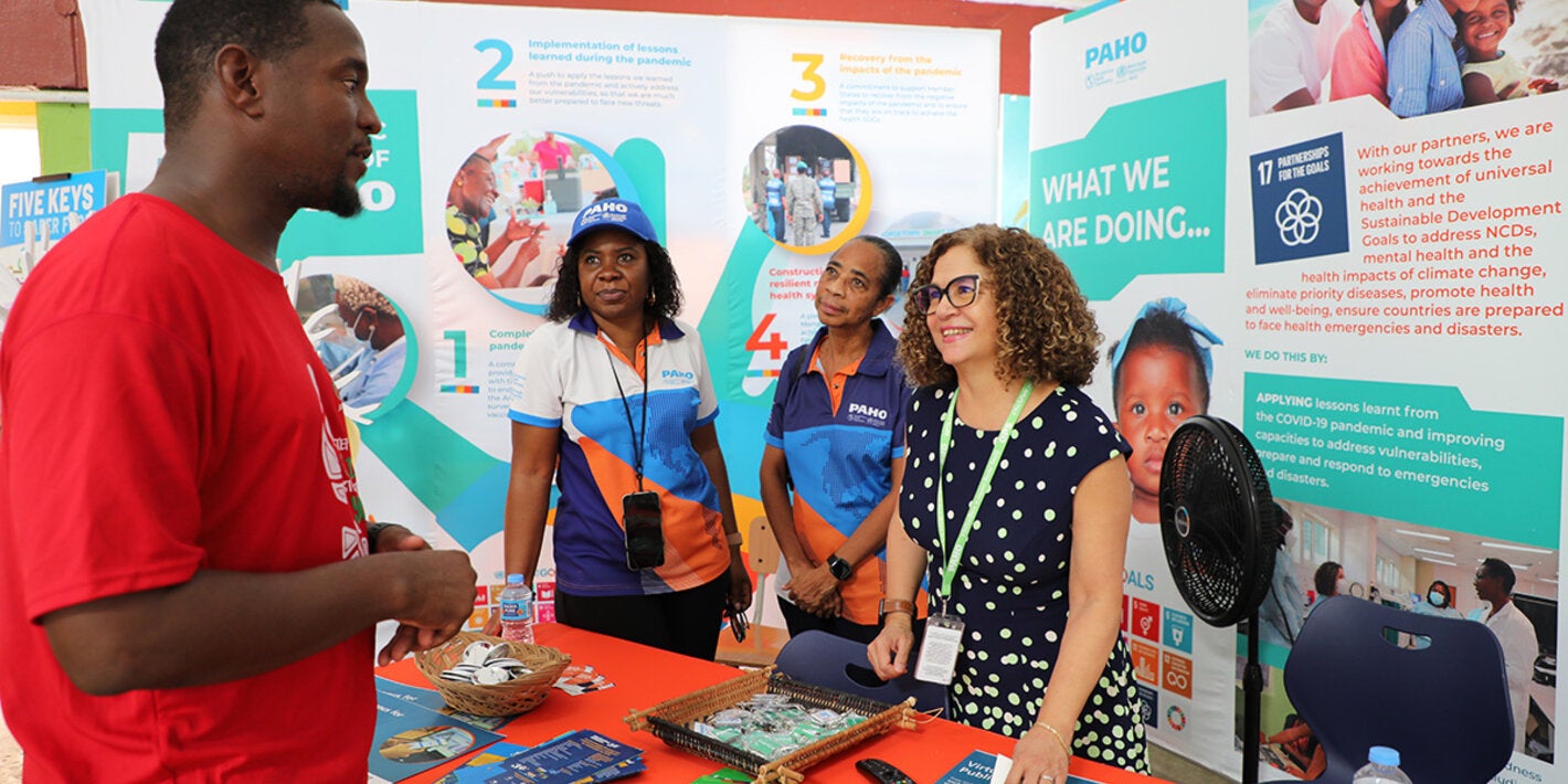 PAHO team at health and wellness fair