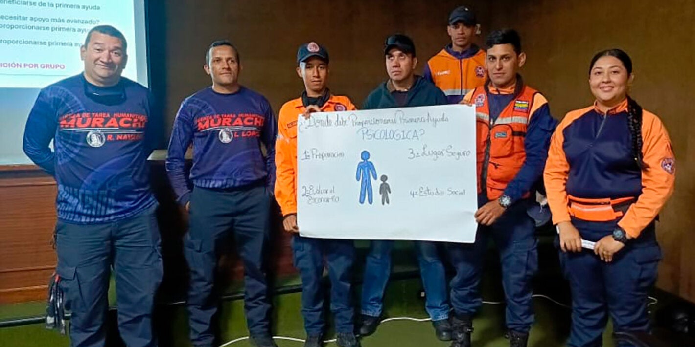 Funcionarios de Protección Civil del estado Mérida fueron capacitados en primeros auxilios psicológicos en situaciones de emergencia