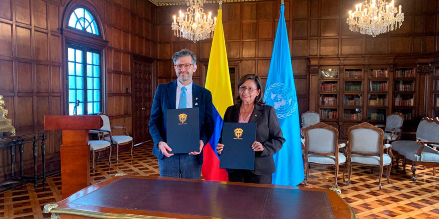 Vice Canciller, Dra Tambini en firma de marco programatico