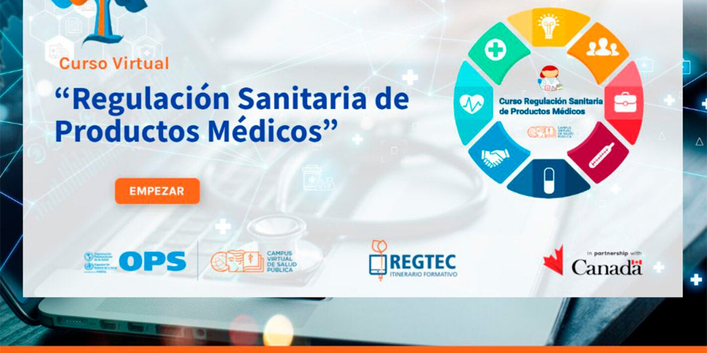 El curso está alojado en el Campus Virtual de Salud Pública de la OPS