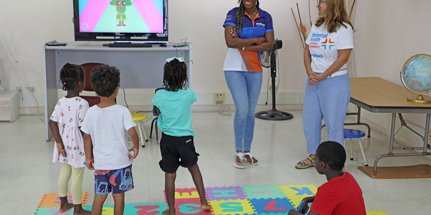 Story time with children