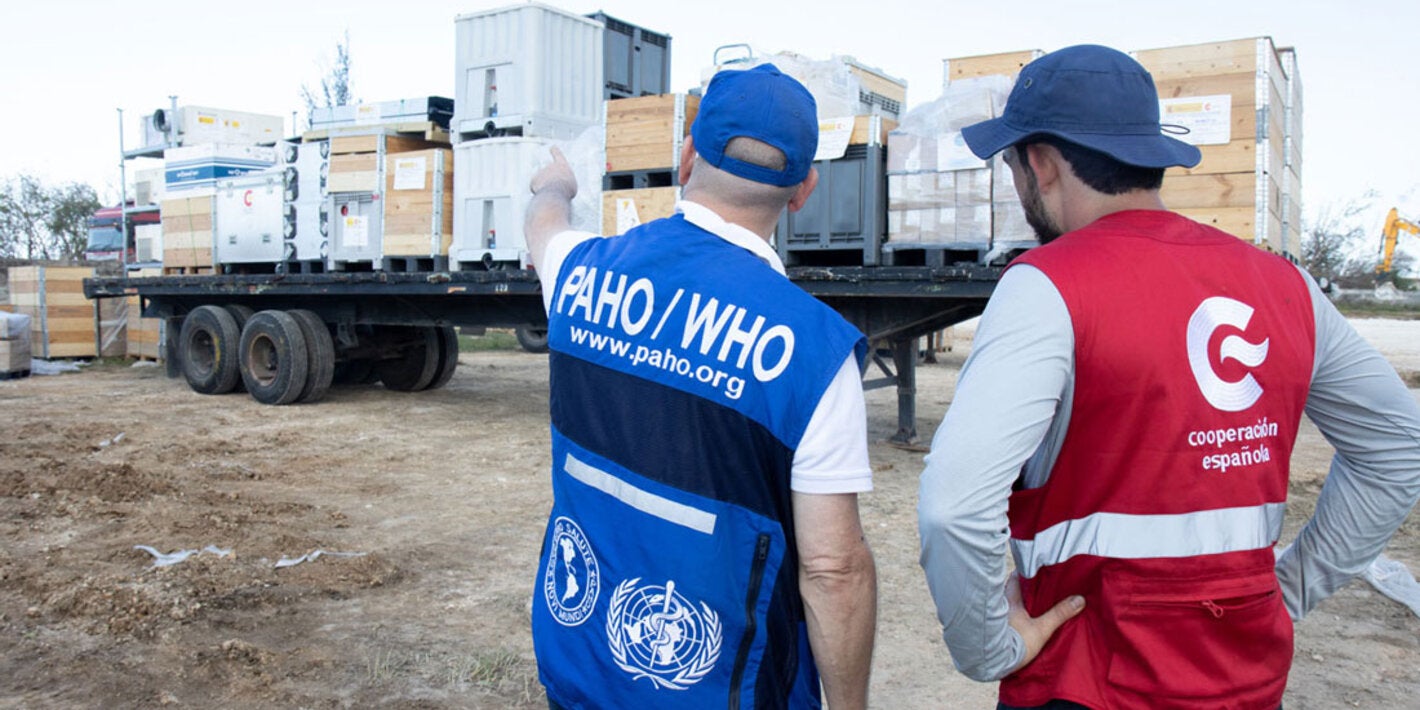 Field hospital set up