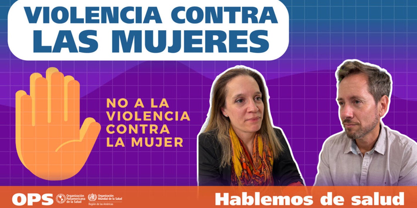 Portada de Podcast - Hablemos de salud - Ep. 17: Violencia contra la mujer. Entrevistador y experto sobre el tema.