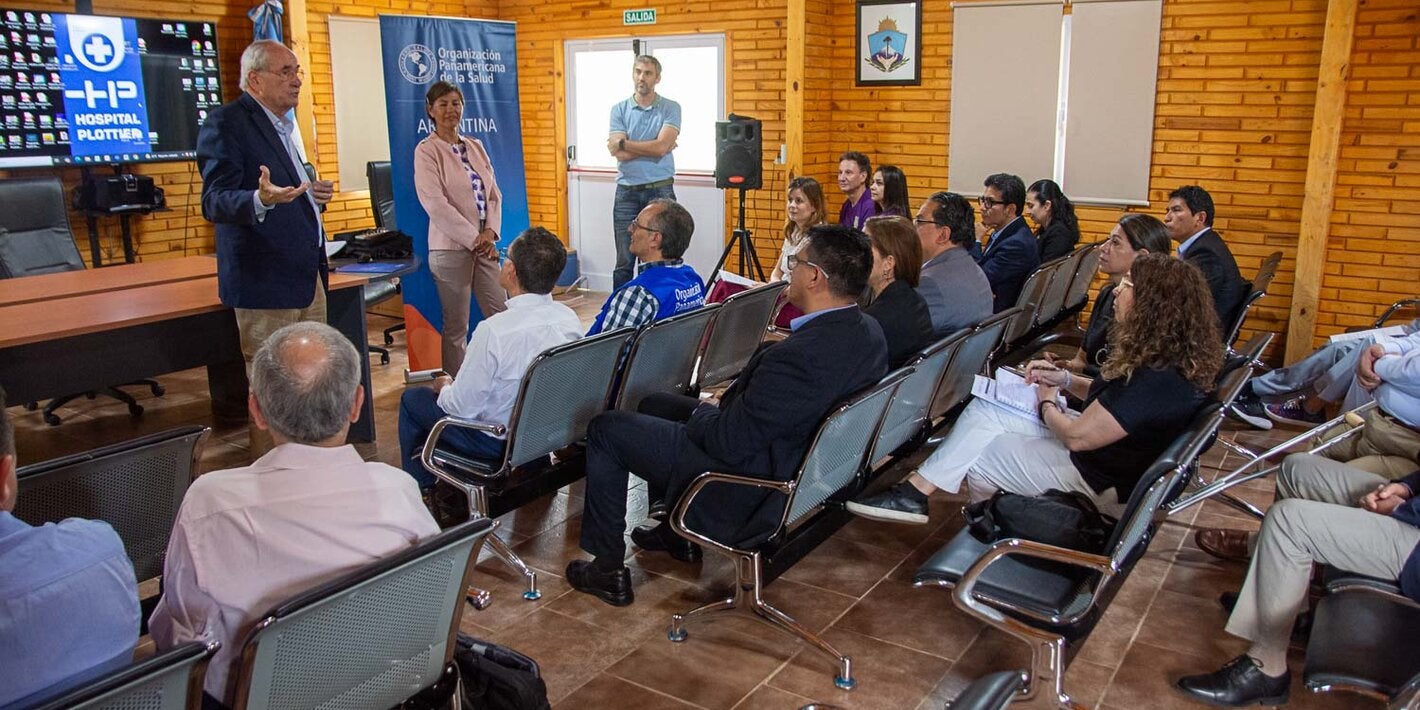 Foto de una de los momentos de la presentación de resultados