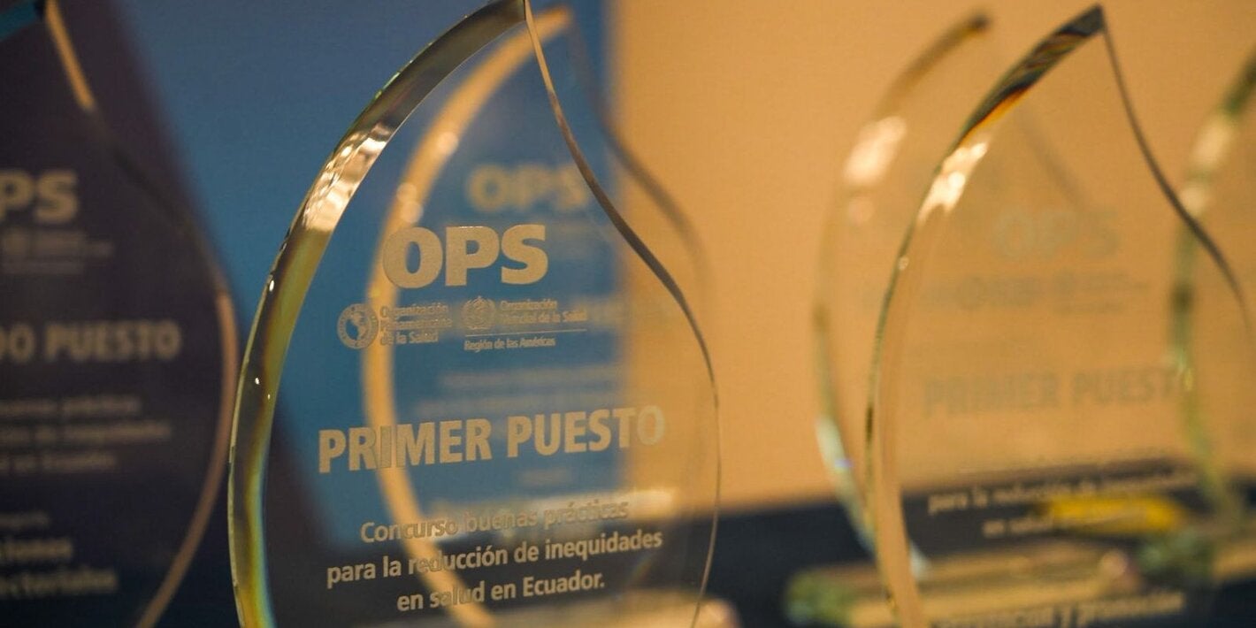 Reconocimientosentregados a las buenas prácticas para reducir inequidades en salud