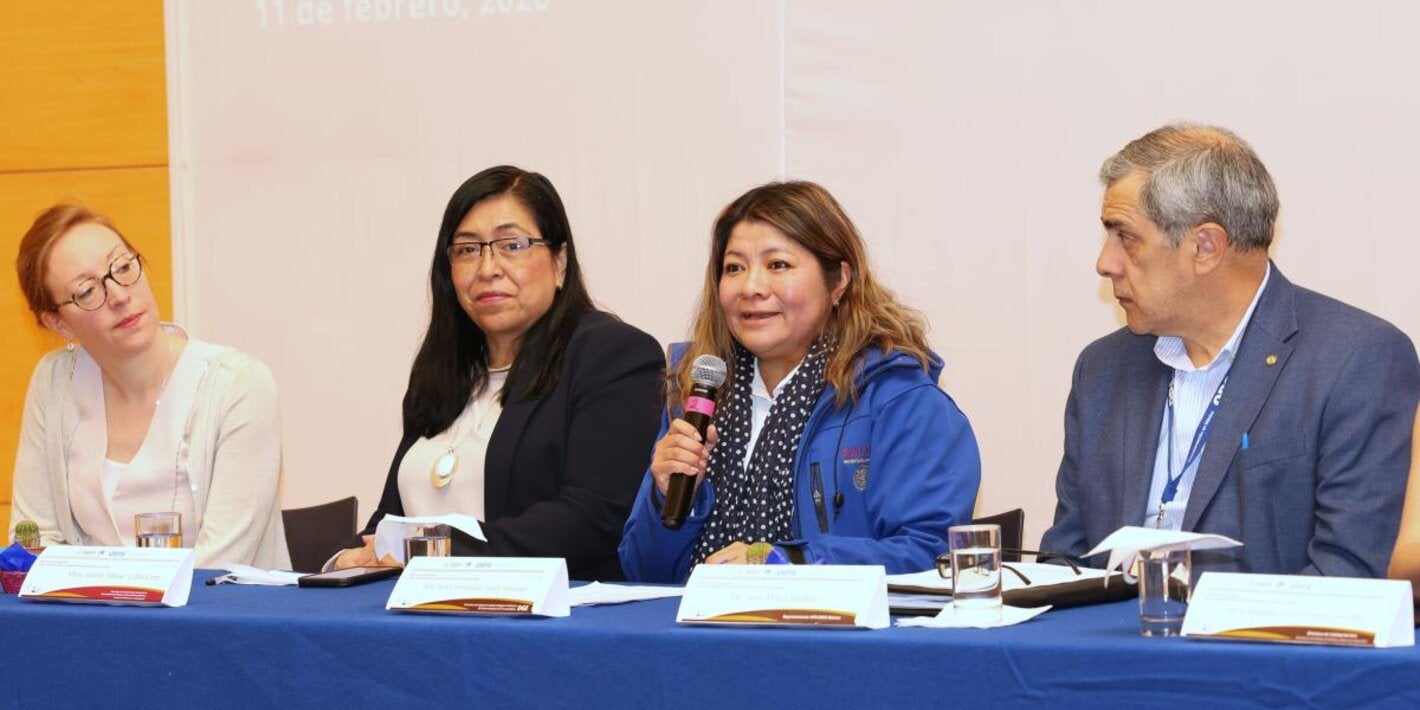 Autoridades durante la inauguración de la Reunión Nacional Taller Plan de Acción sobre Calidad del Aire y Salud