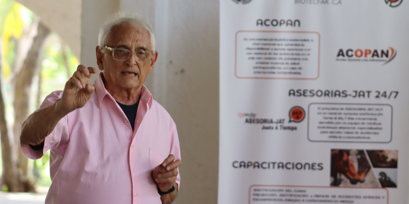 Miguel Ángel López, presidente de Biotecfar, empresa productora de sueros antiofídicos y antiescorpiónicos