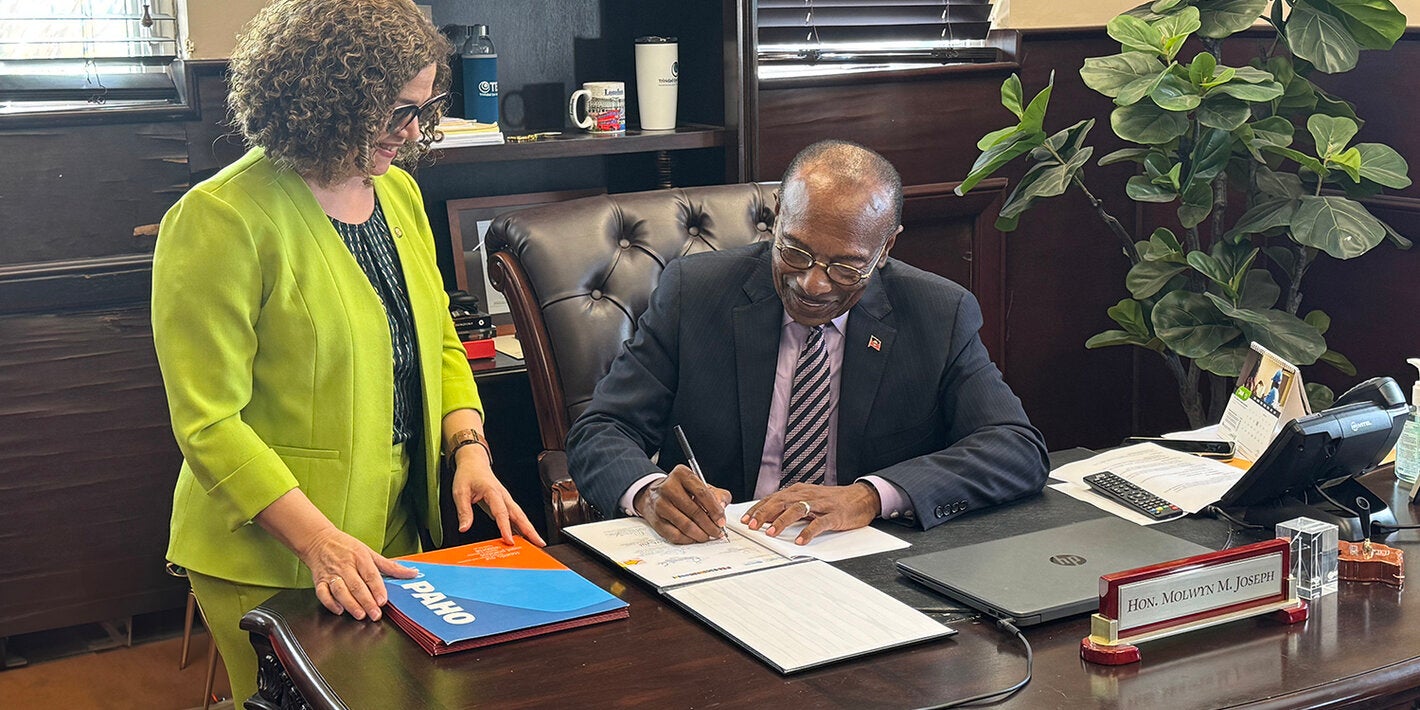 Minister of Health Antigua and Barbuda signs multi country cooperation strategy for Barbados and the Eastern Caribbean Countries