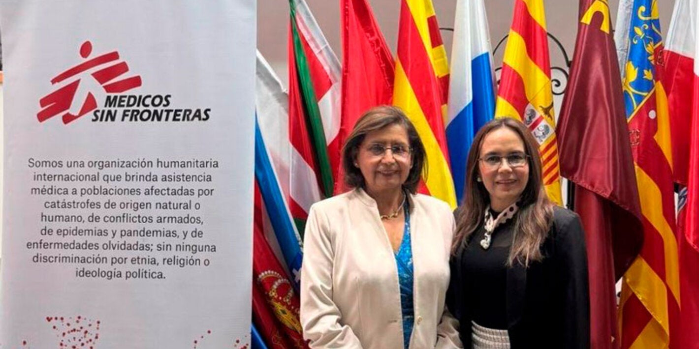 Dra. Tambini y Dra. Soto en conferencia de Alianza para anticipar riesgos: la OPS/OMS participa en el taller de escenarios organizado por Médicos Sin Fronteras 