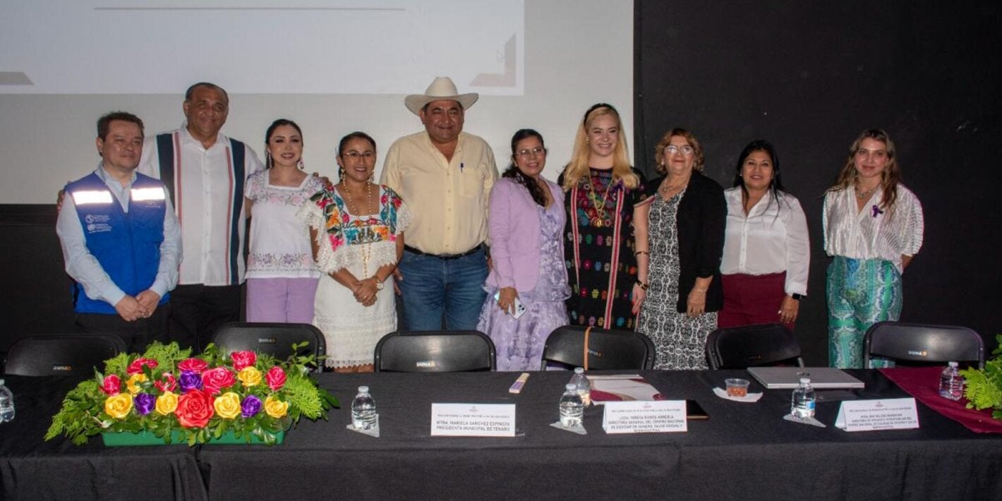 Autoridades en la rimera Sesión de la Red Campechana de Municipios por la Salud 2026, realizada recientemente en Tenabo, Campeche