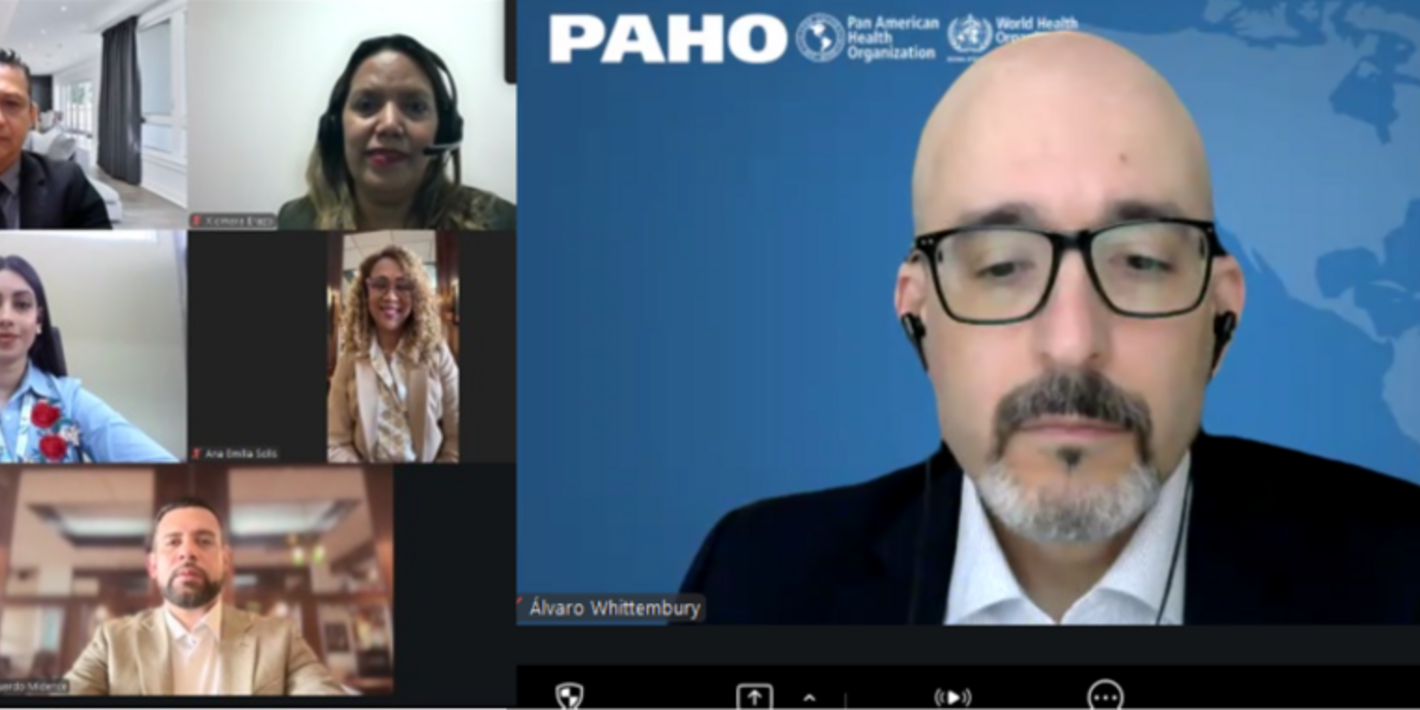 autoridades inauguran webinario sobre sarampion en Honduras