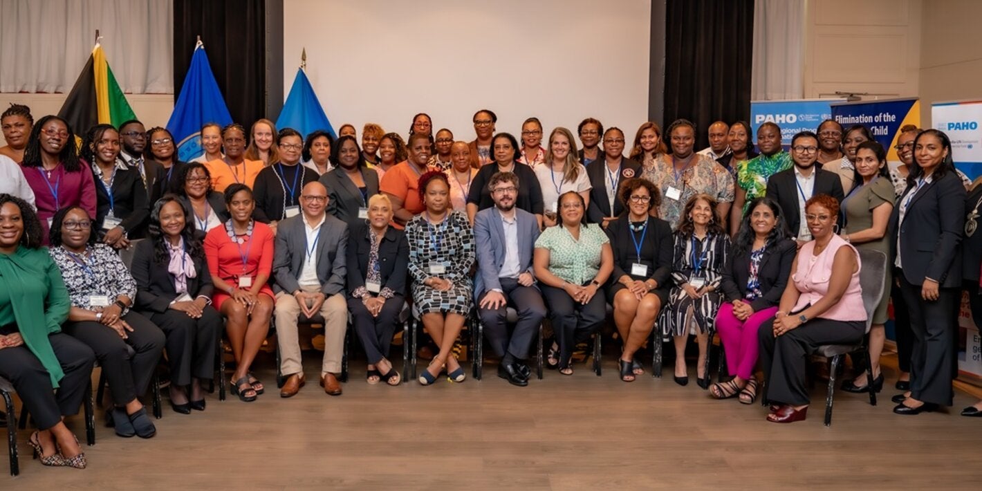 Participants of the regional meeting for health care providers from maternal and child health in Montego Bay, Jamaica in June 2025.