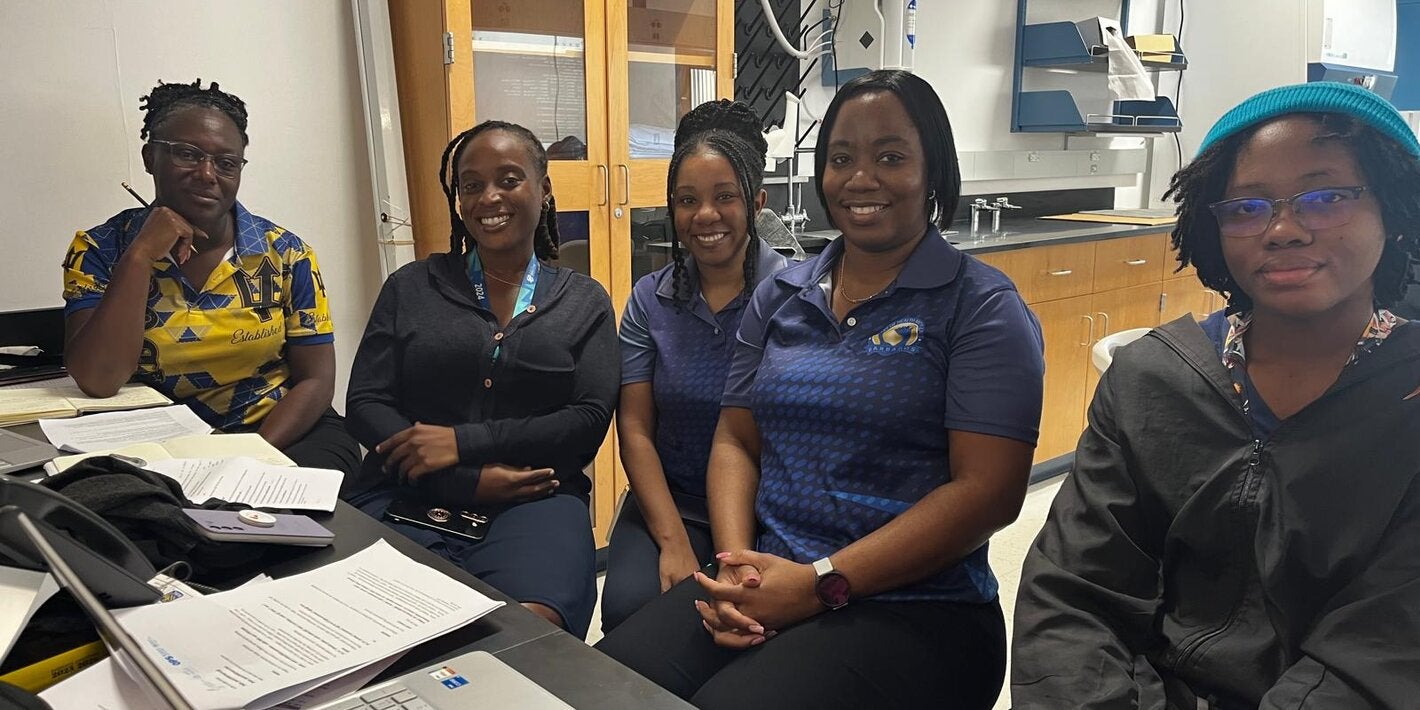 The team at Best-dos Santos Public Health Laboratory in Barbados.