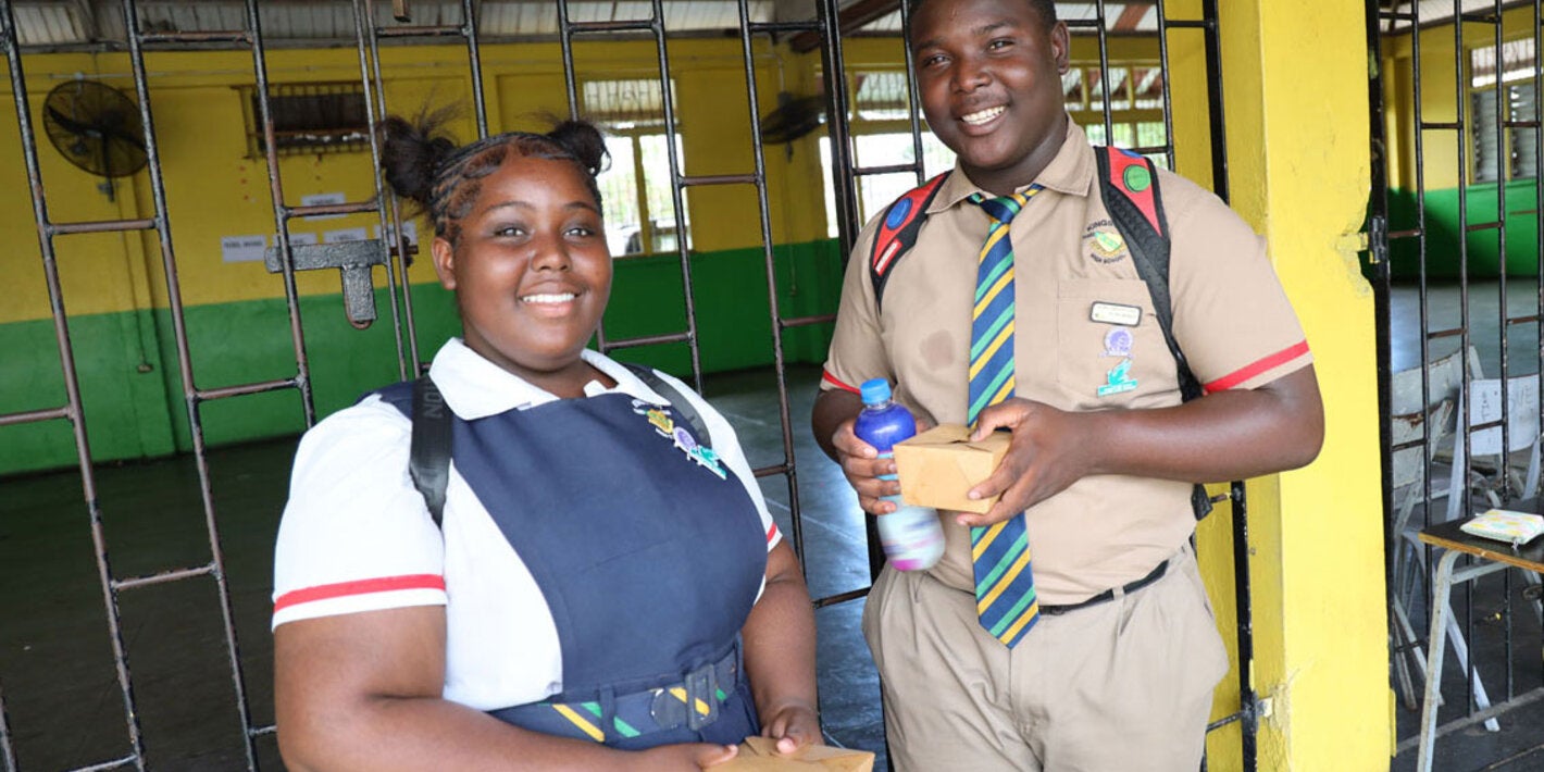 Students during lunch break