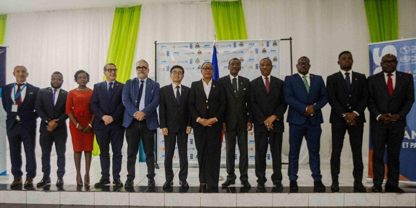 Photo de groupe semaine nationale de la sante Haiti OPS MSPP