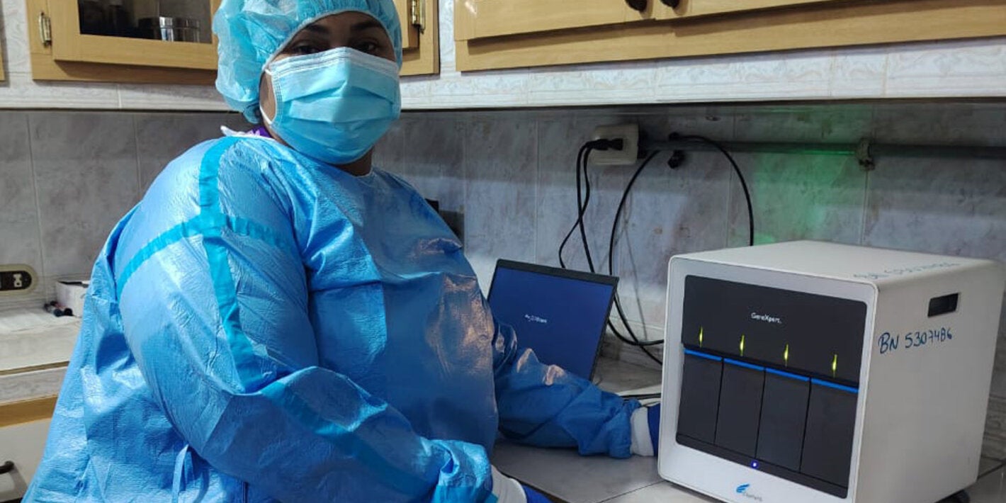 Equipo de GeneXpert en la dirección estadal de salud del estado Barinas