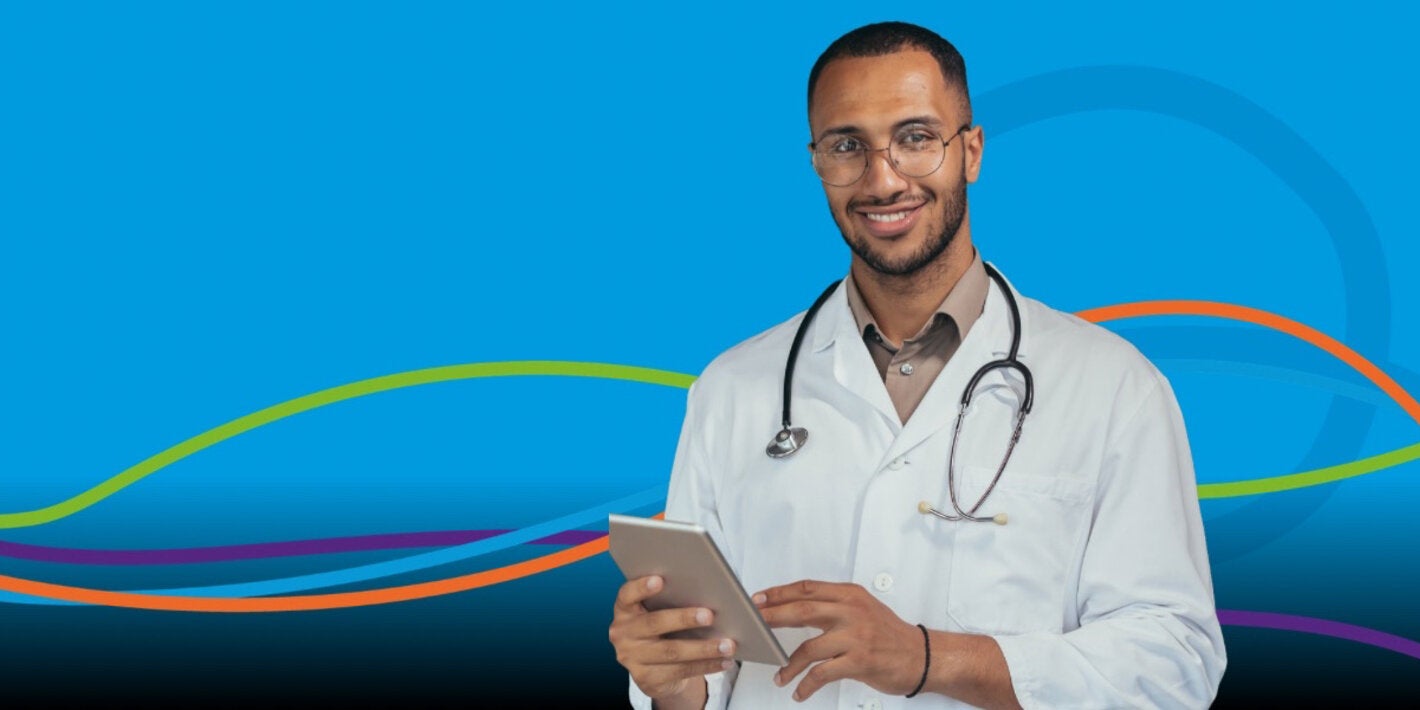 Male doctor standing