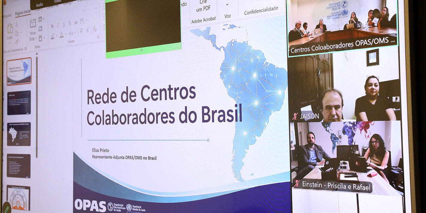 Reunião híbrida dos Centros Colaboradores