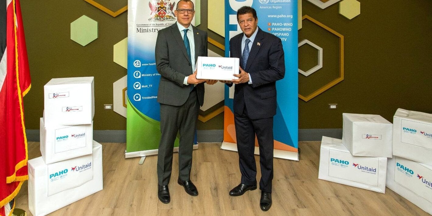 Minister and PWR Handover HIV Commodities