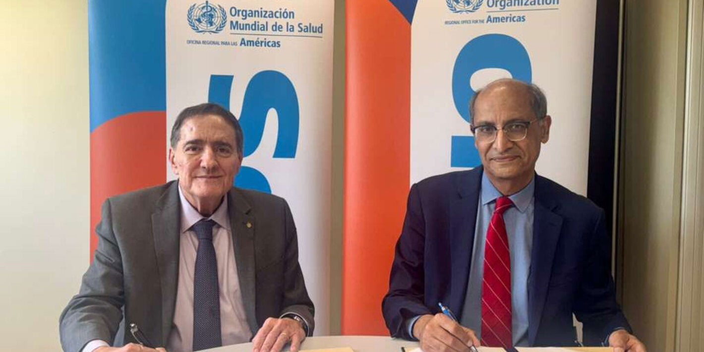 El acuerdo fue suscrito durante la Septuagésima Novena Asamblea Mundial de la Salud por el director de la OPS, doctor Jarbas Barbosa, y el Vicepresidente de Programas de Salud del Centro Carter, doctor Kashef Ijaz.