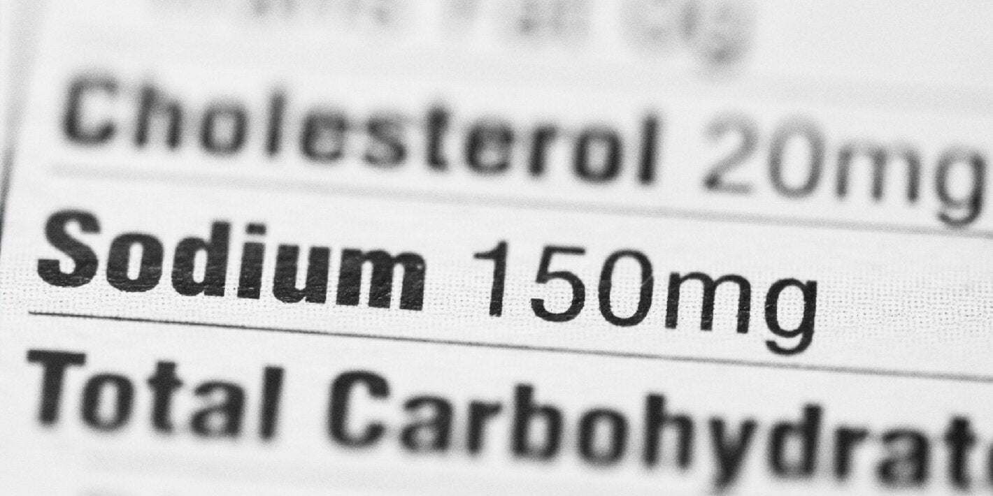 Información nutricional: cantidad de sodio
