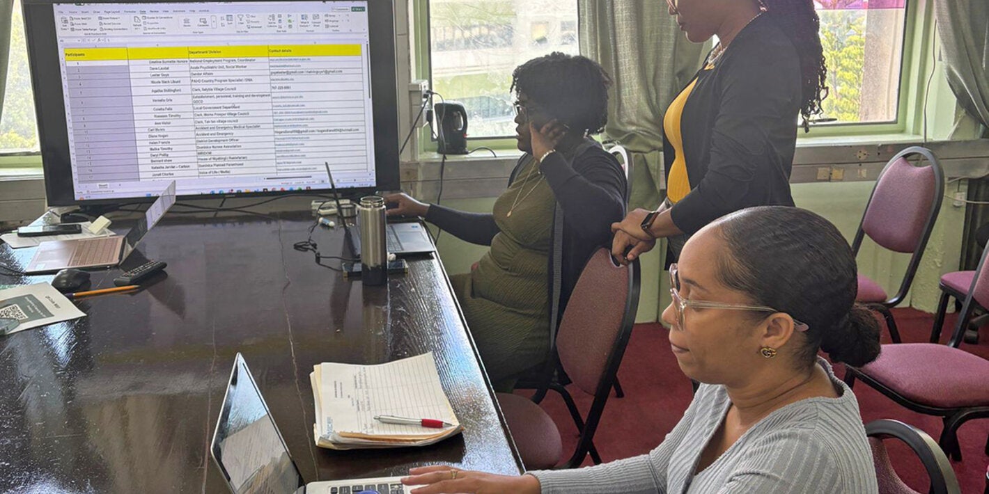 Data analysis training - Ministry of Health Dominica