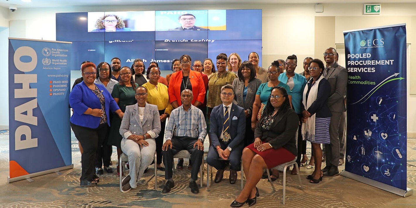 Workshop participants at PAHO OECS-PPS workshop in Saint Lucia