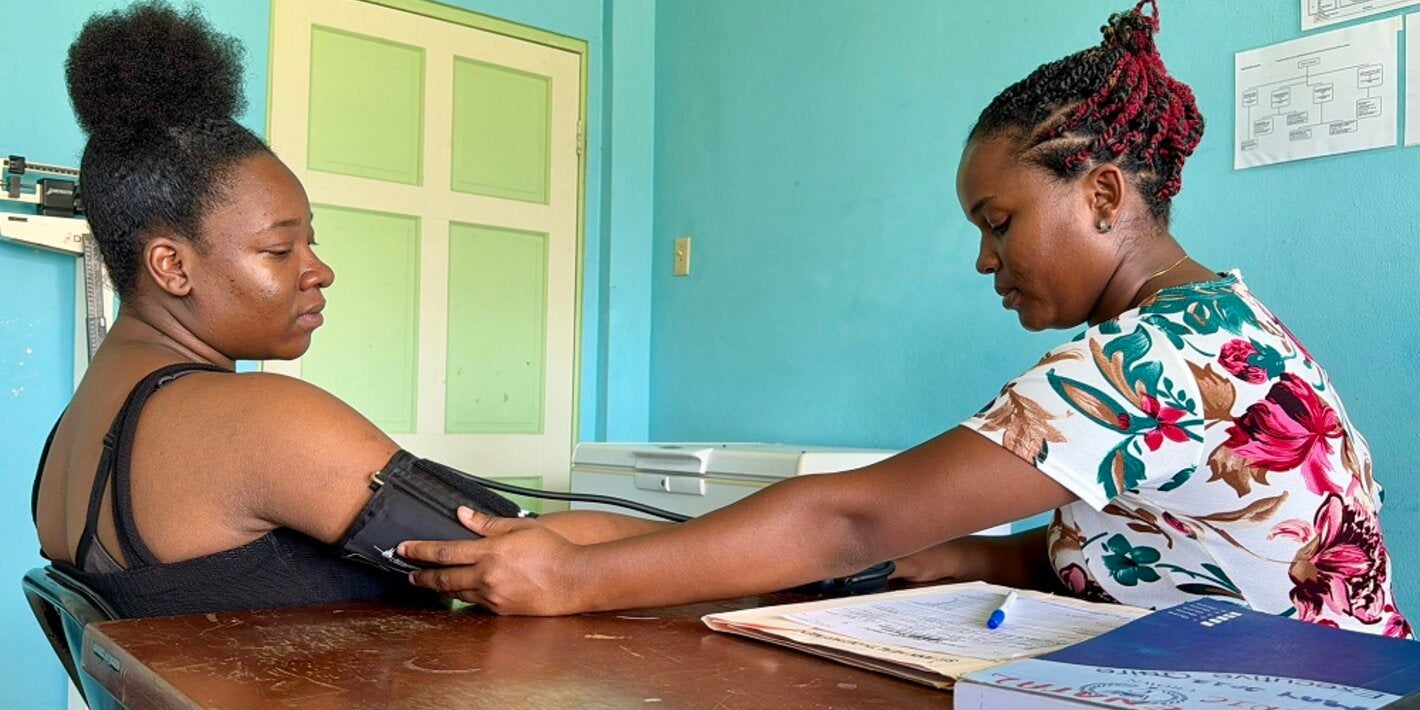 Woman in medical consultation