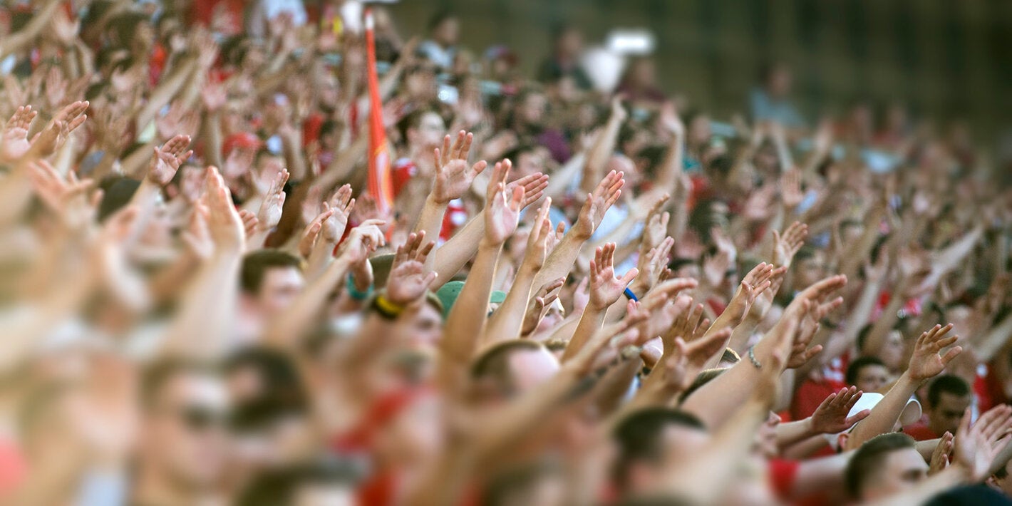 stadium hands