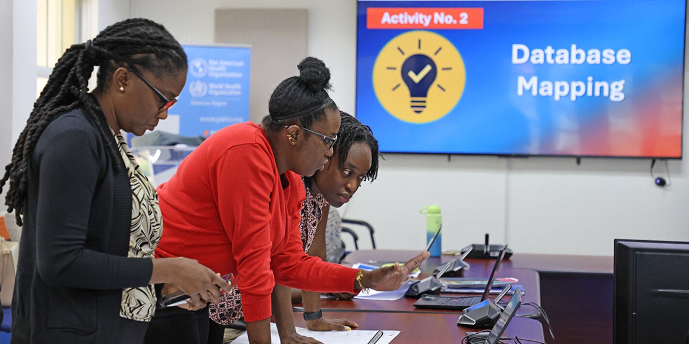 Participants in a DATA-maraTHON exercise