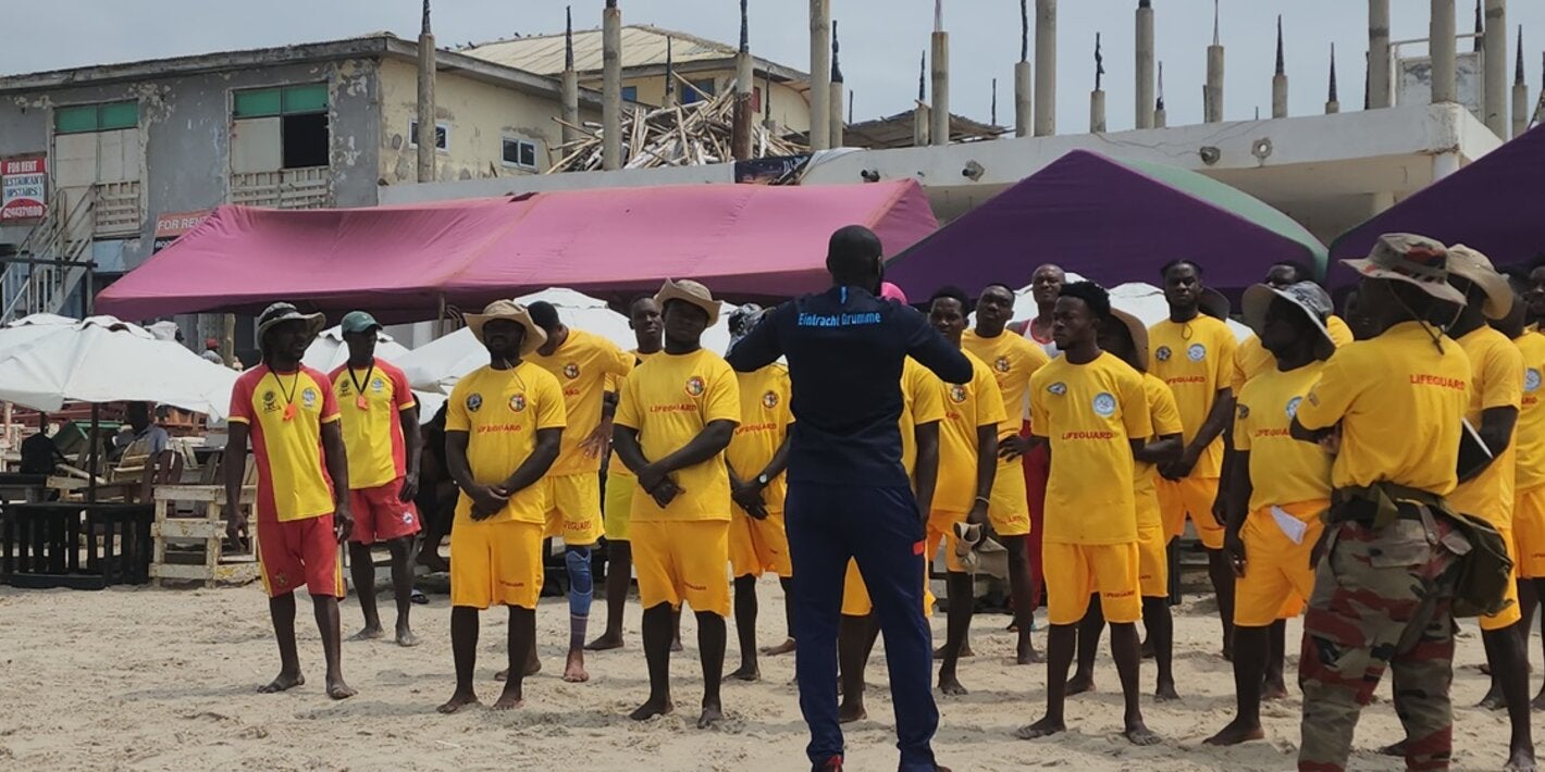 Lifeguard training, Accra, Ghana