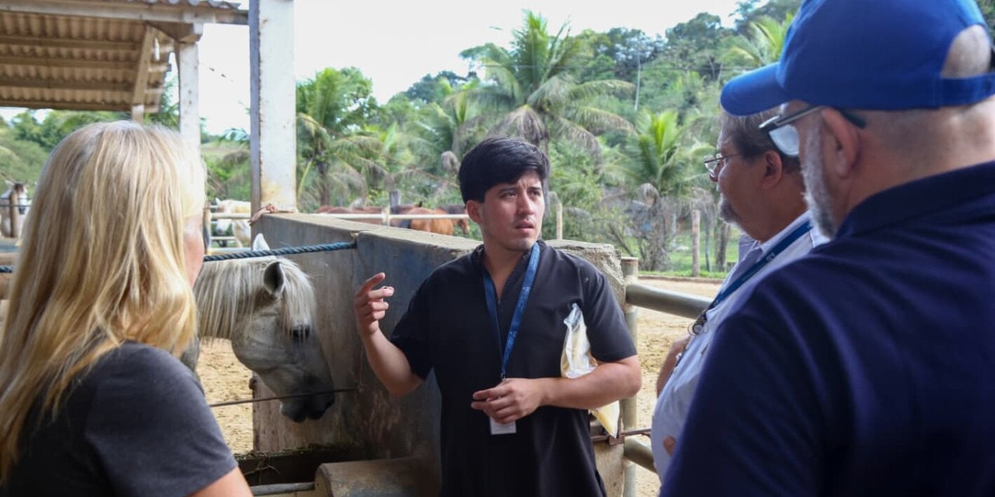 ténicos de panaftosa e inspi ecuador en visita al instituto vital brazil  
