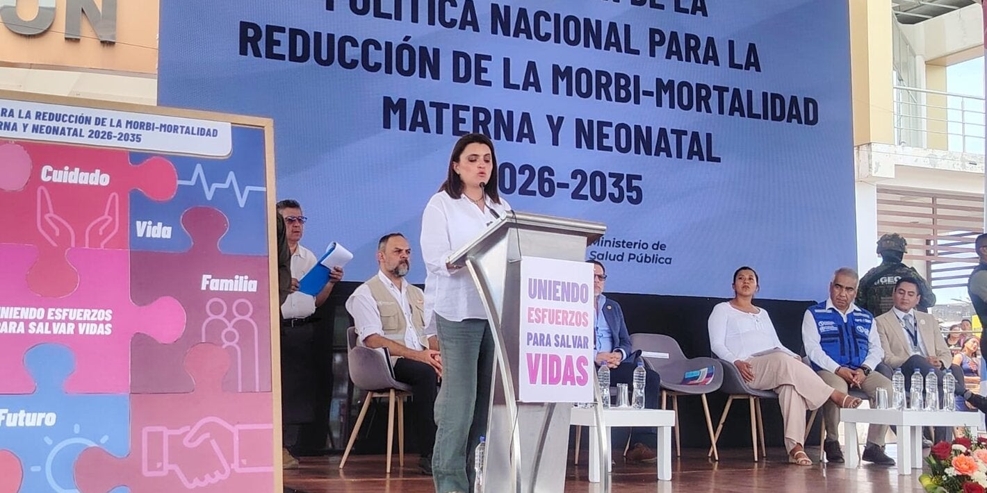 María José Pinto, vicepresidenta de la República, presenta la Política Nacional para la Reducción de la Morbi - Mortalidad Materna y Neonatal