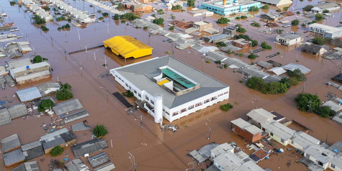 Inundación en Brasil