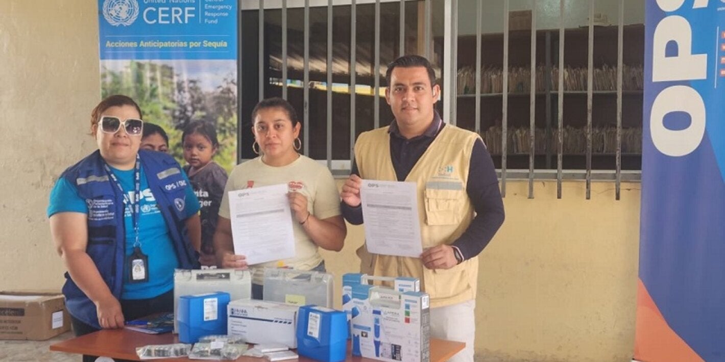 OPS entrega kits WASH a municipios del Corredor Seco