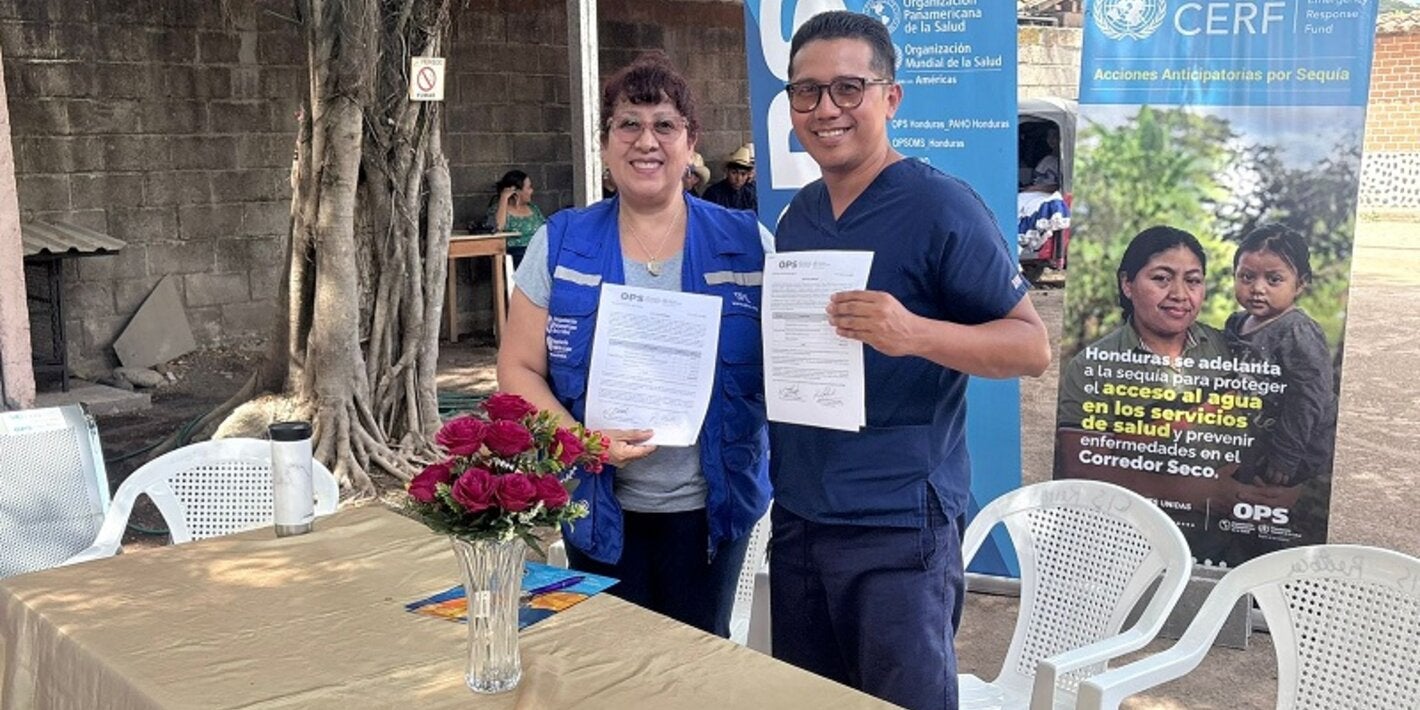 OPS entrega obras WASH en establecimientos de salud