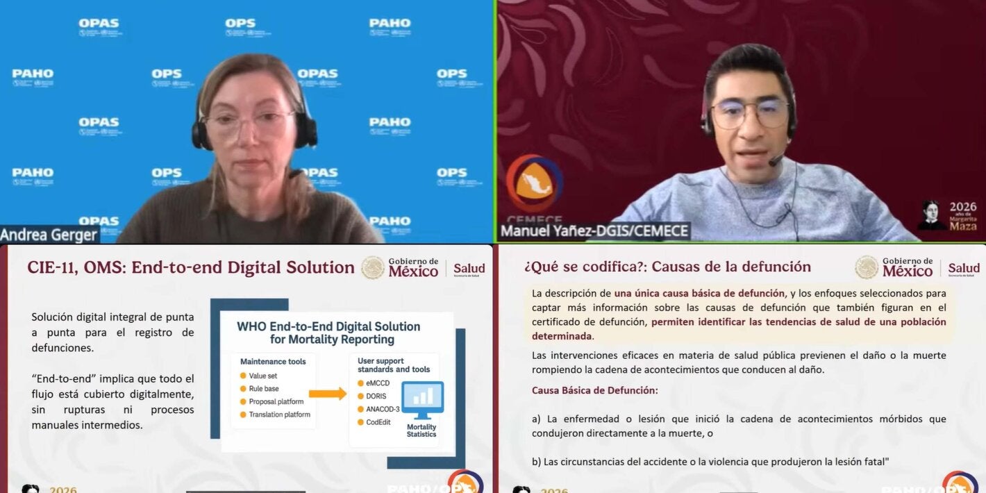 Encuentro virtual Codificación automatizada con el sistema DORIS