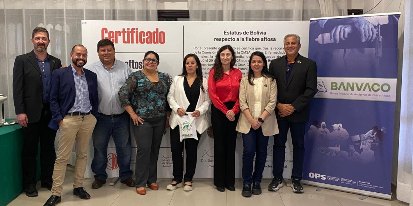 especialista de epidemiología y fiebre aftosa en reunión de BANVACO, en Bolivia