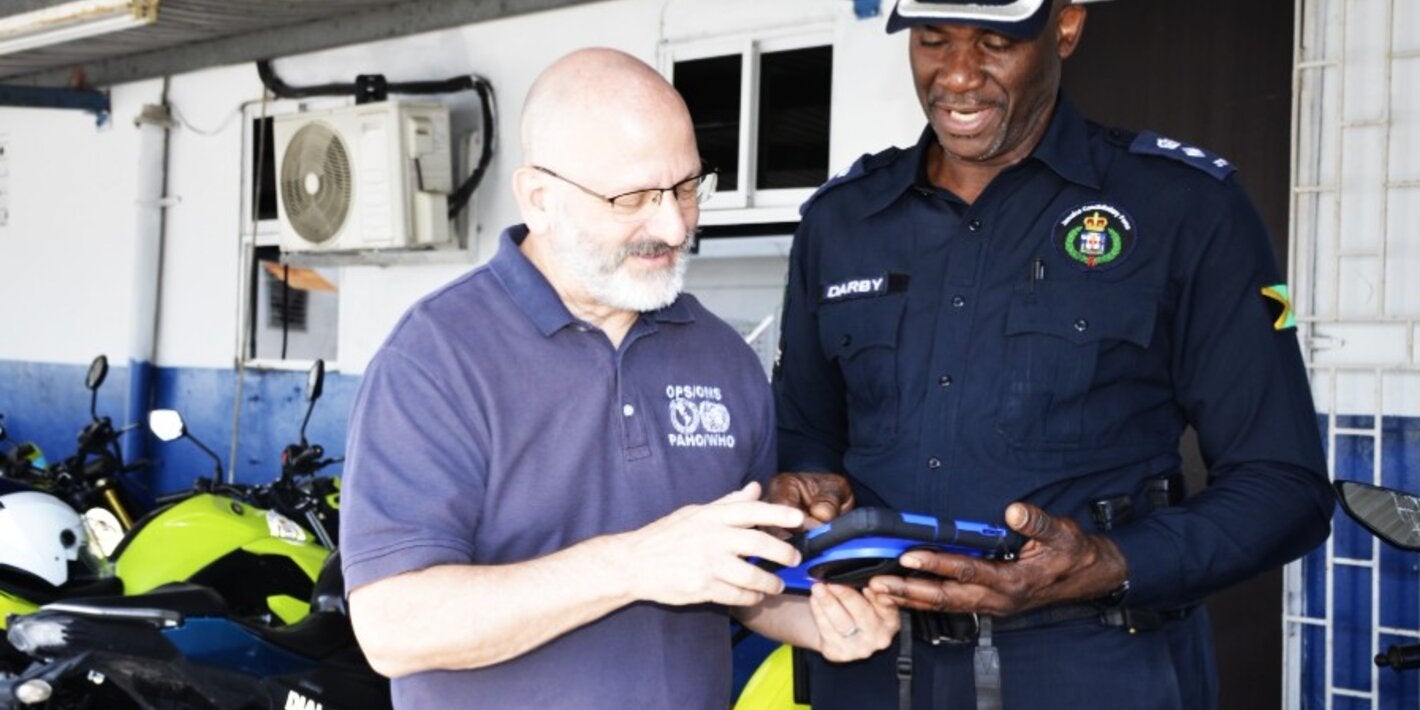 Road safety gadget demonstration
