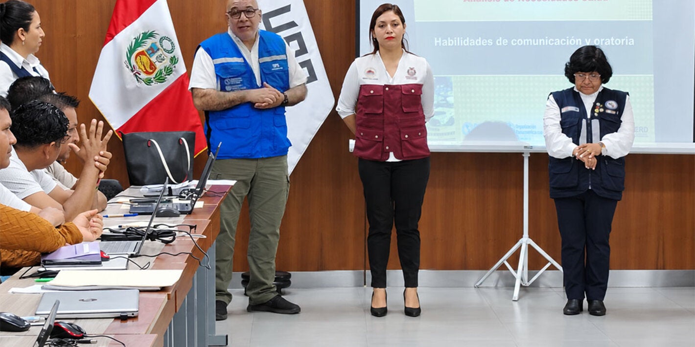 Taller Edan en Chiclayo para fortalecer la respuesta sanitaria de emergencias