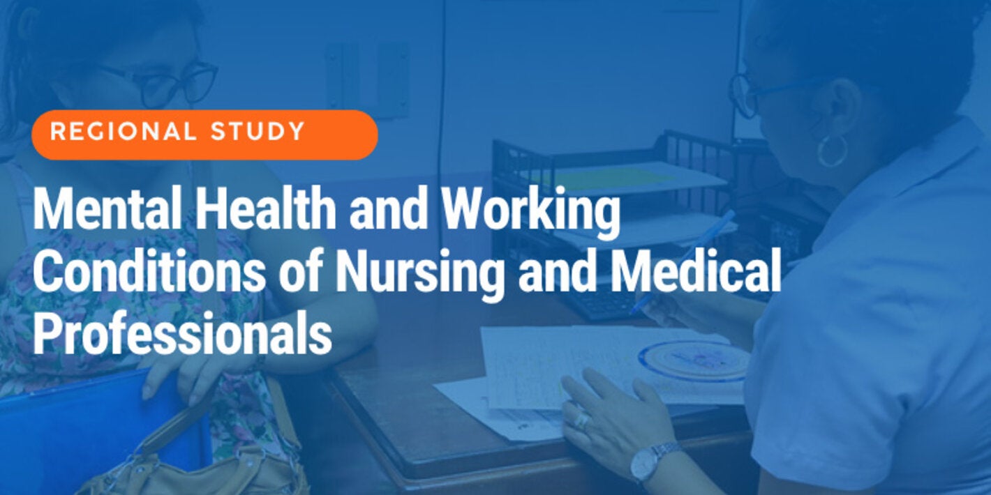 Regional Study on Mental Health and Working Conditions of Nursing and Medical Professionals in the Region of the Americas