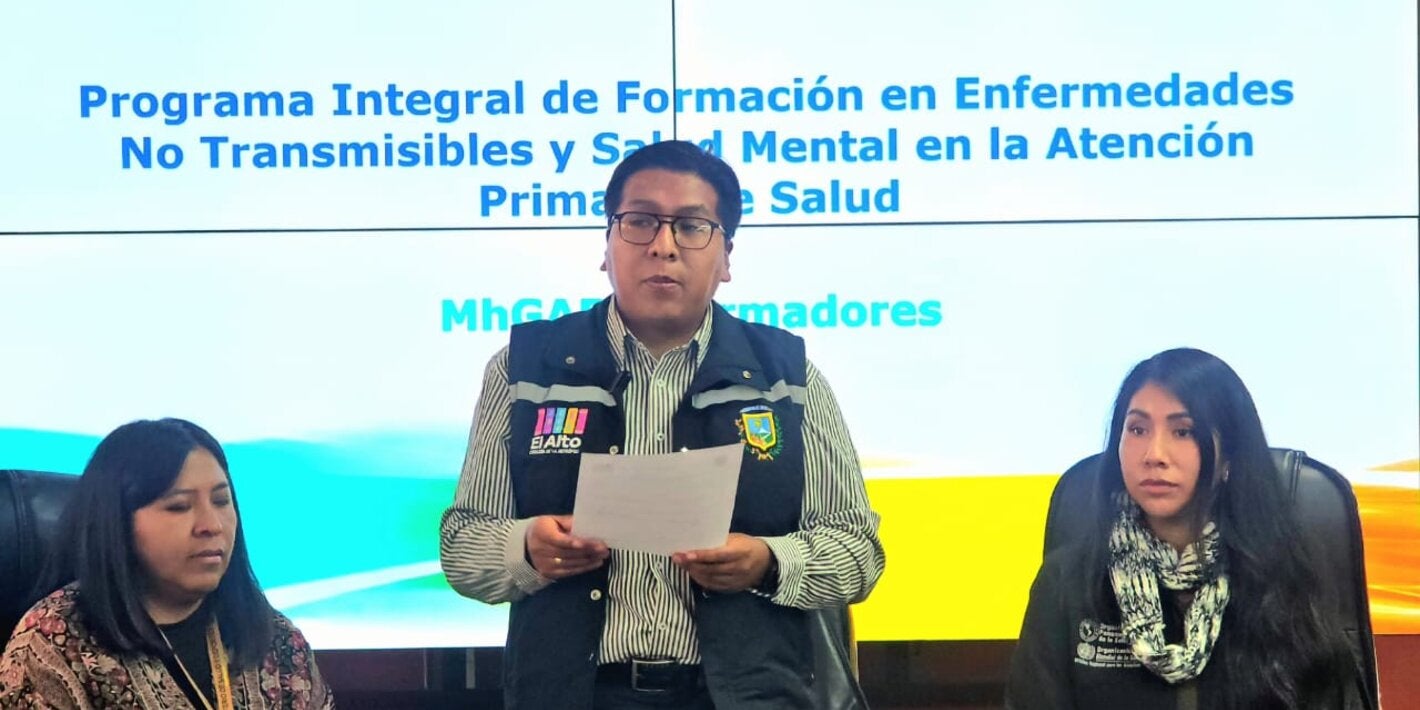 Inicio programa nacional salud mental y ENTs en Bolivia
