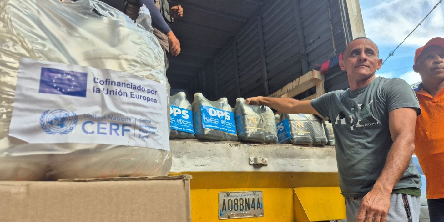 Gracias al proyecto CERF, implementado por la OPS en coordinacón con el MPPS, se pudieron entregar más de 27 toneladas de insumos a ocho establecimientos de salud de La Guaira, Distrito Capital y Miranda