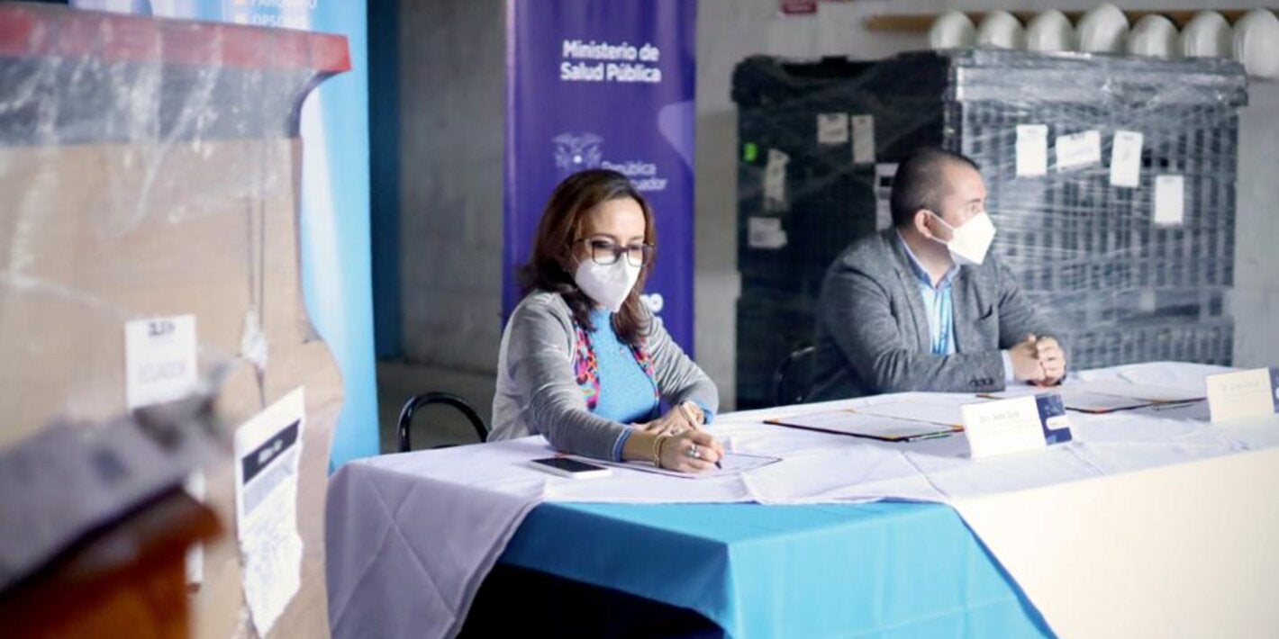 Donación de OPS facilitará una atención segura en hospitales móviles del MSP