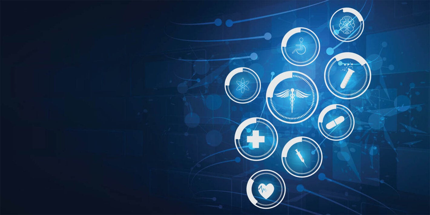 Ilustración de salud y datos