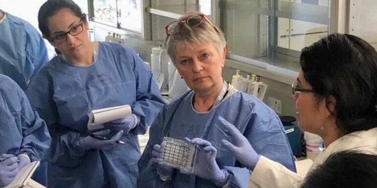 Personal de salud en un laboratorio