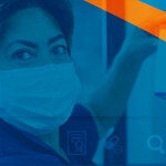 Pharmaceutical women with tablets