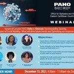 Webinar flyer VOC Delta to Omicron